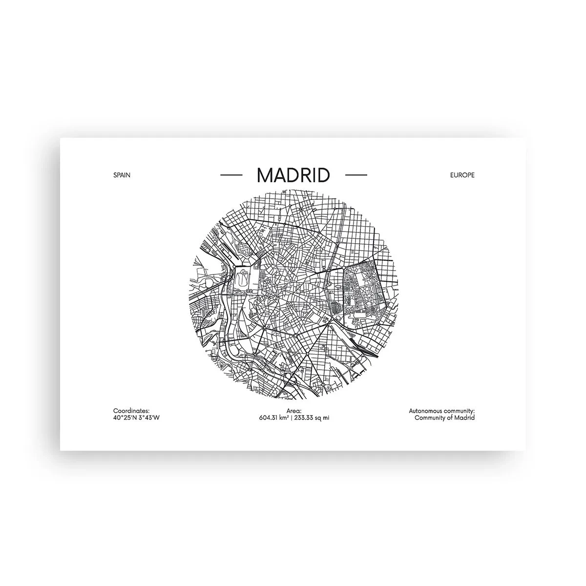 Plakat - Madrids anatomi - 91x61 cm