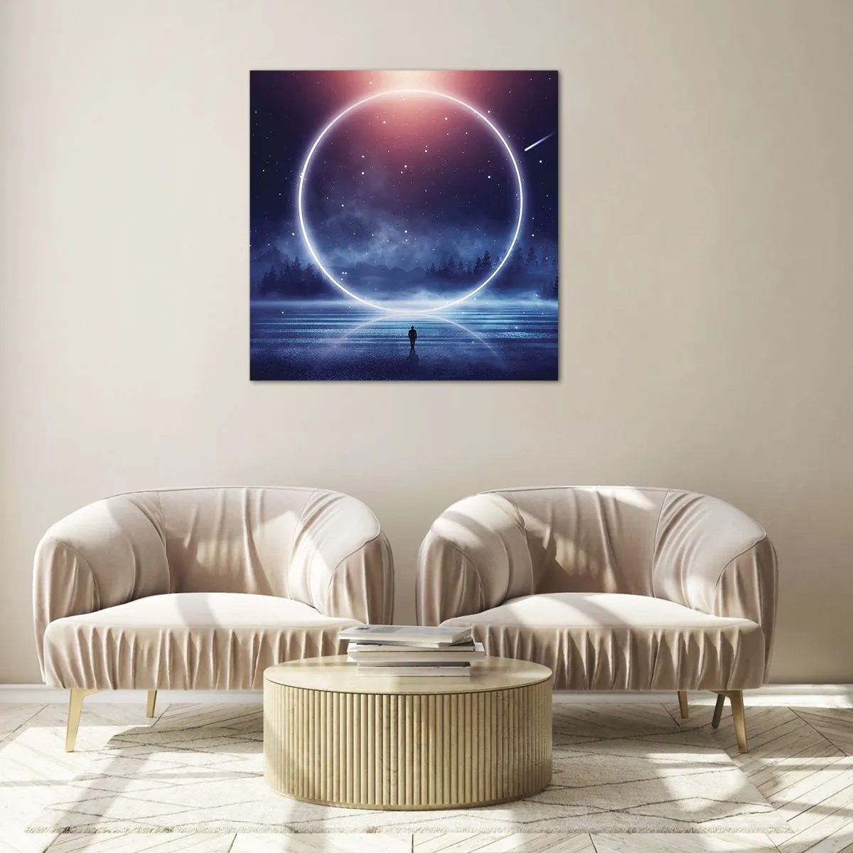 Billede på glas - De er allerede her... - 60x60 cm