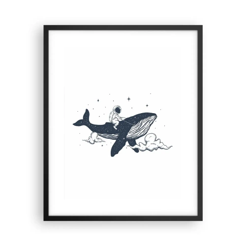 Plakat i sort ramme - Et kosmisk eventyr - 40x50 cm