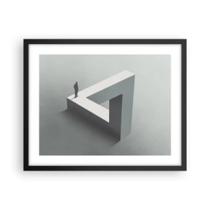 Plakat i sort ramme - Og dog er det muligt - 50x40 cm