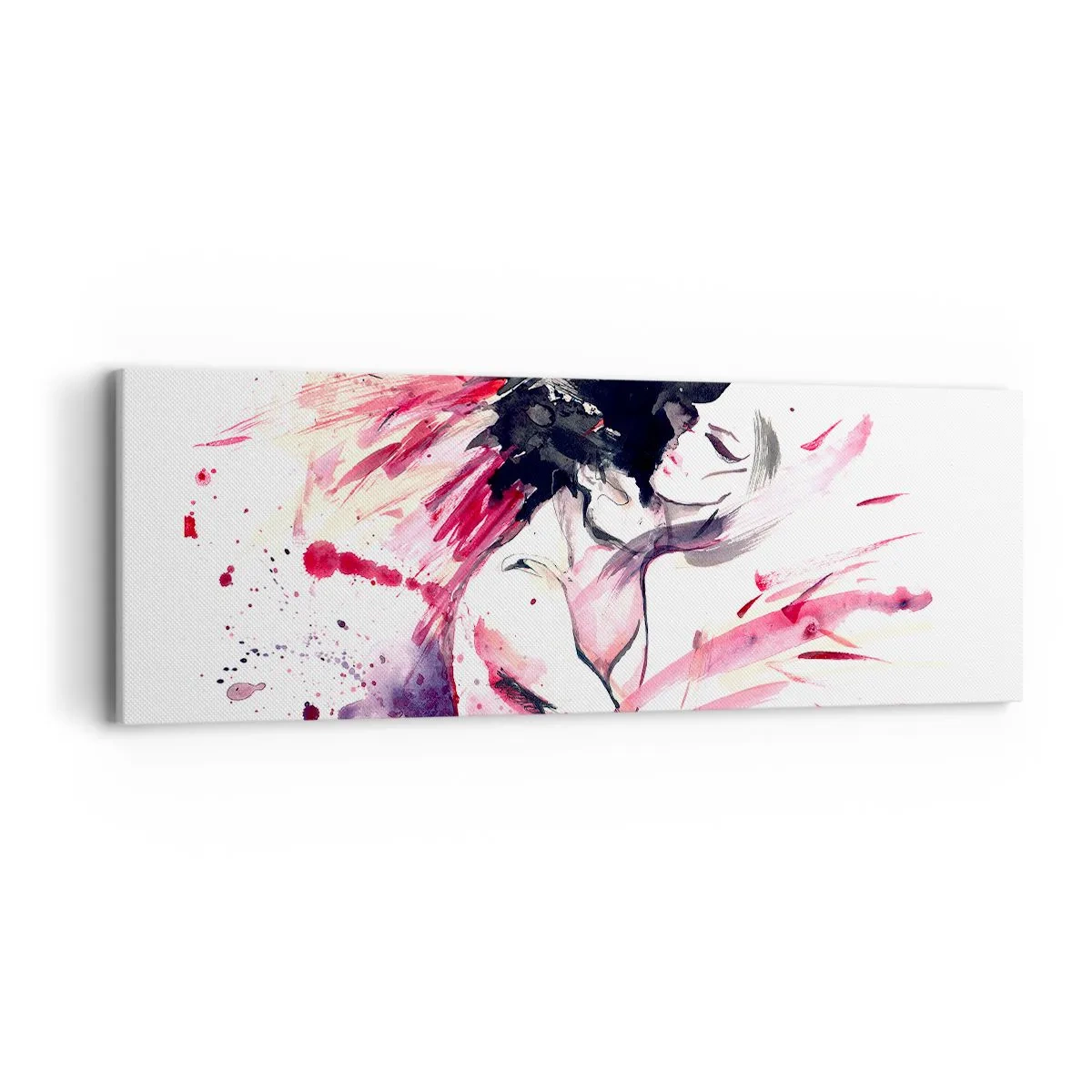 Lærredstryk - Billede på lærred - Kærlighedsopfyldelse - 90x30 cm