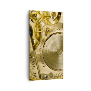 Lærredstryk - Billede på lærred - Følg med tiden - 65x120 cm