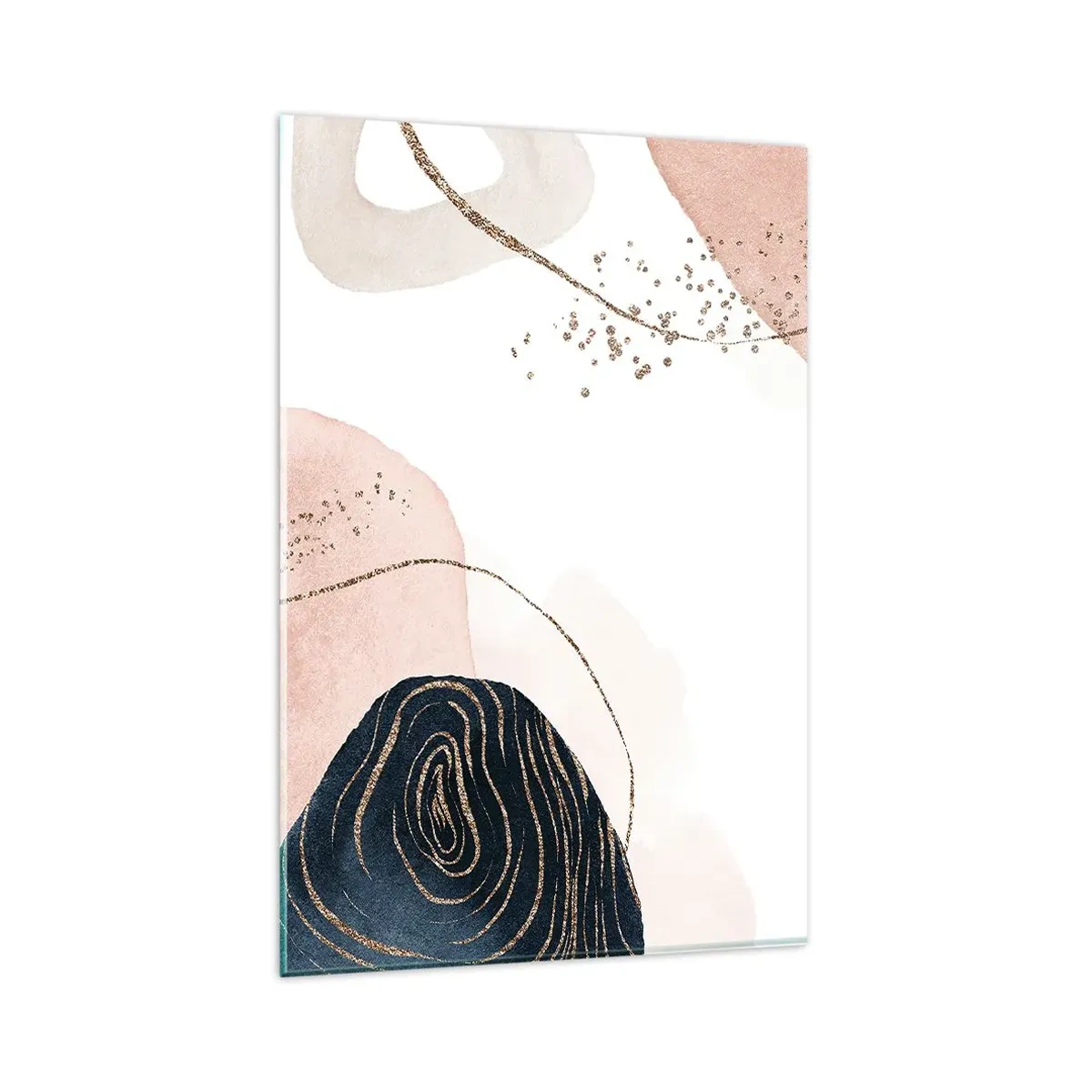 Billede på glas - Alt flyder - 80x120 cm