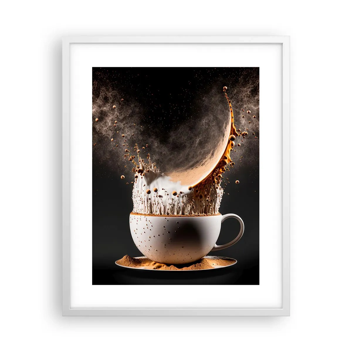 Plakat i hvid ramme - En eksplosion af smag - 40x50 cm