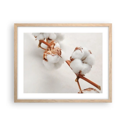 Plakat i ramme af lyst egetræ - Bare kramme - 50x40 cm