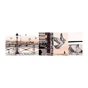 Fototapet Prøve Standard Eco - Over Paris' hustage - Arkitektur, By, Paris - 100x30 cm