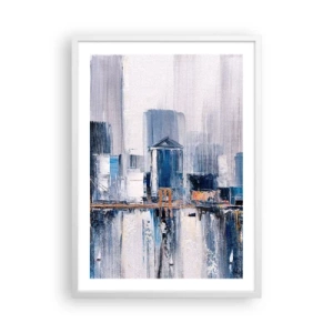 Plakat i hvid ramme - Indtryk fra New York - 50x70 cm
