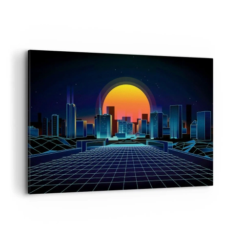Lærredstryk - Billede på lærred - Vil du stadig gerne komme til den ægte vare? - 120x80 cm