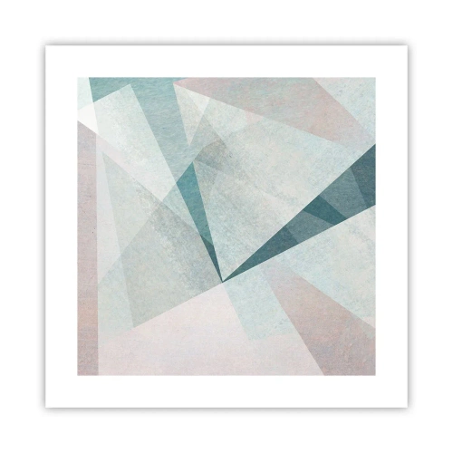Plakat - Rolig og alligevel dynamisk - 40x40 cm