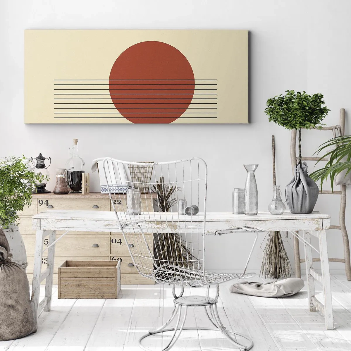 Lærredstryk - Billede på lærred - Og så videre - 100x40 cm