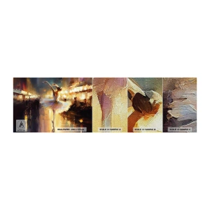 Prøve Fototapet Premium Sand - Et mirakel på gaden - Ballerina, Dans, Oliefarve - 100x30 cm