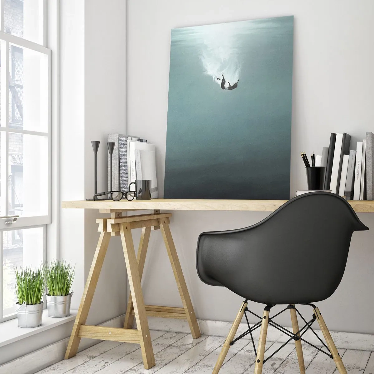 Billede på glas - I havets favntag - 70x100 cm