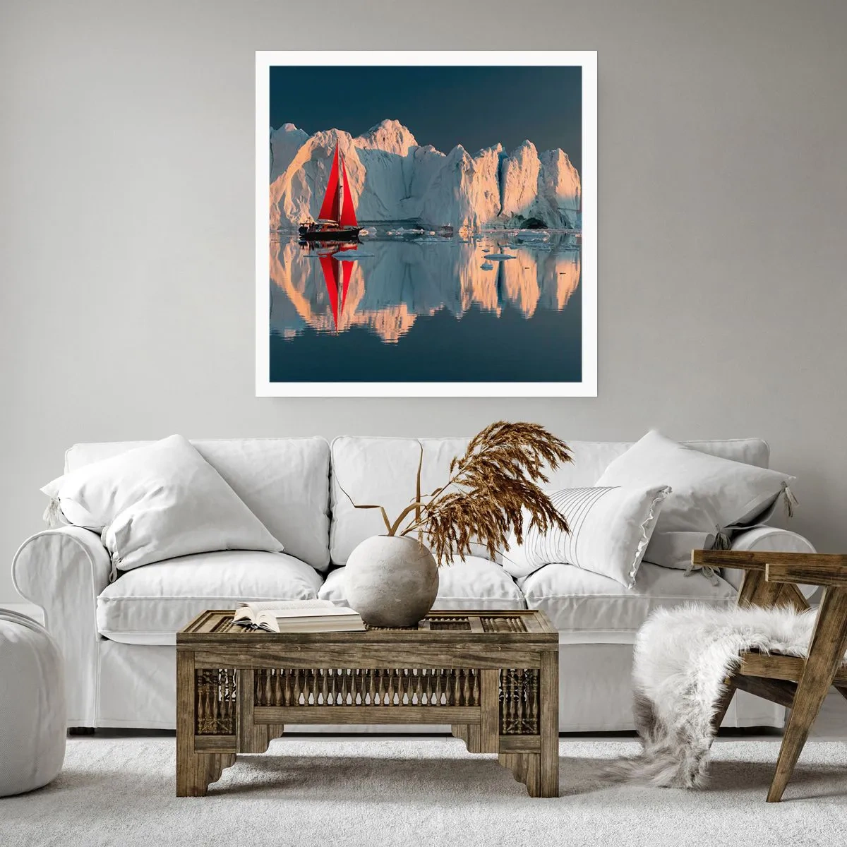 Plakat - På kanten af verden - 50x50 cm