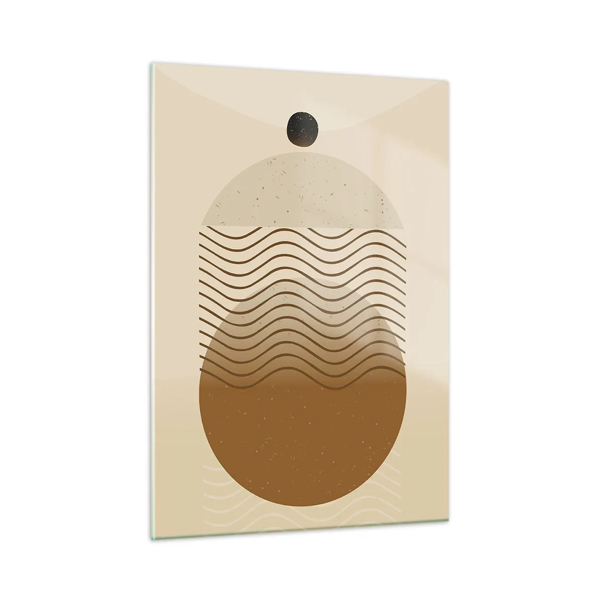 Billede på glas - Om geometriske figurers oprindelse - 50x70 cm