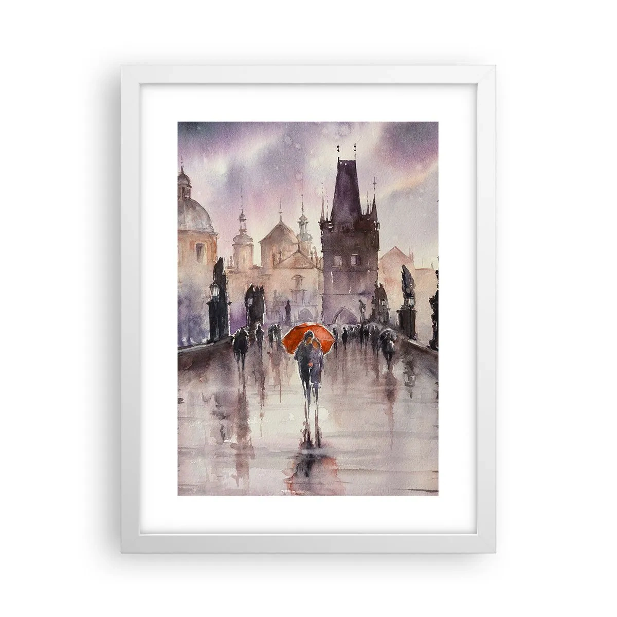 Plakat i hvid ramme - Folk forandrer sig ikke - 30x40 cm