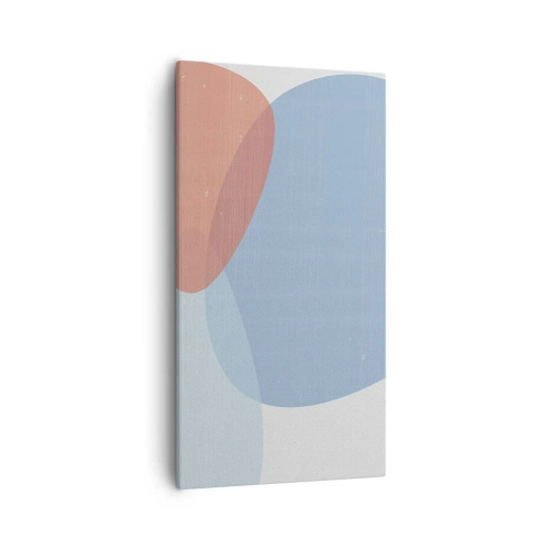 Lærredstryk - Billede på lærred - Pastelfarvede relationer - 55x100 cm