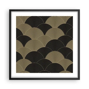 Plakat i sort ramme - Enhed i mangfoldighed - 50x50 cm