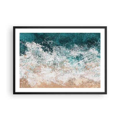 Plakat i sort ramme - Historier fra havet - 70x50 cm