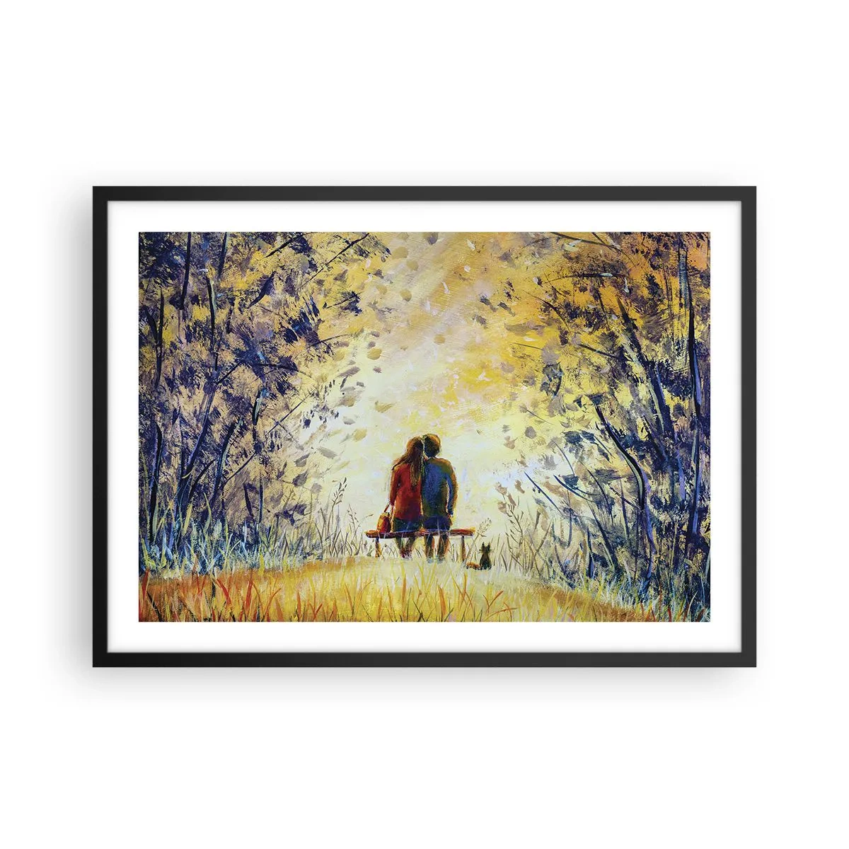 Plakat i sort ramme - Et magisk øjeblik - 70x50 cm