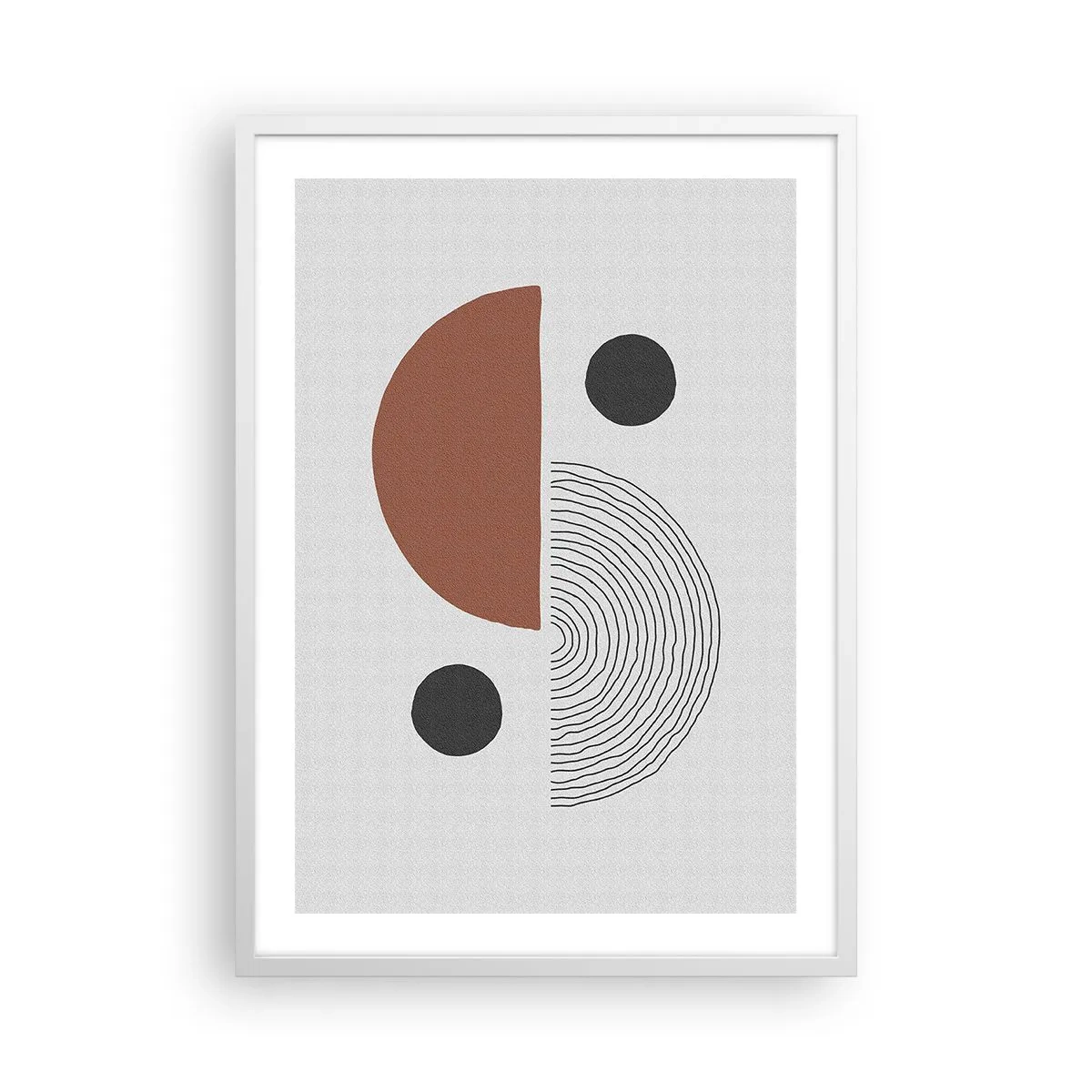 Plakat i hvid ramme - Perfektion af hjulet - 50x70 cm