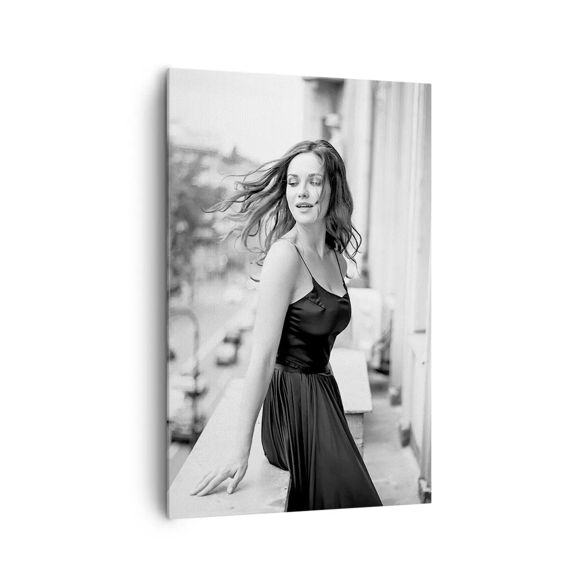 Lærredstryk - Billede på lærred - Bestemt en pariser - 80x120 cm