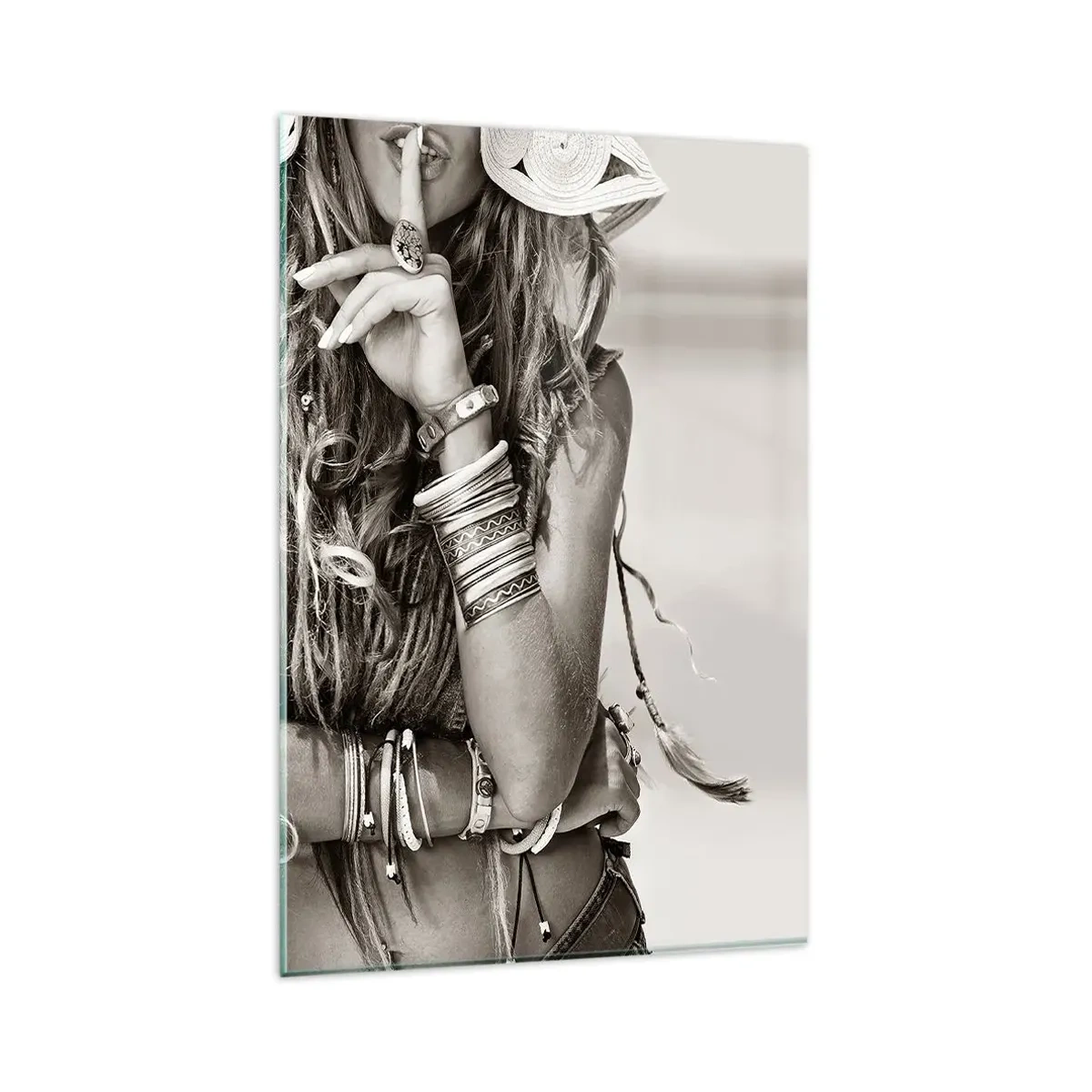 Billede på glas - Som en pige - 80x120 cm