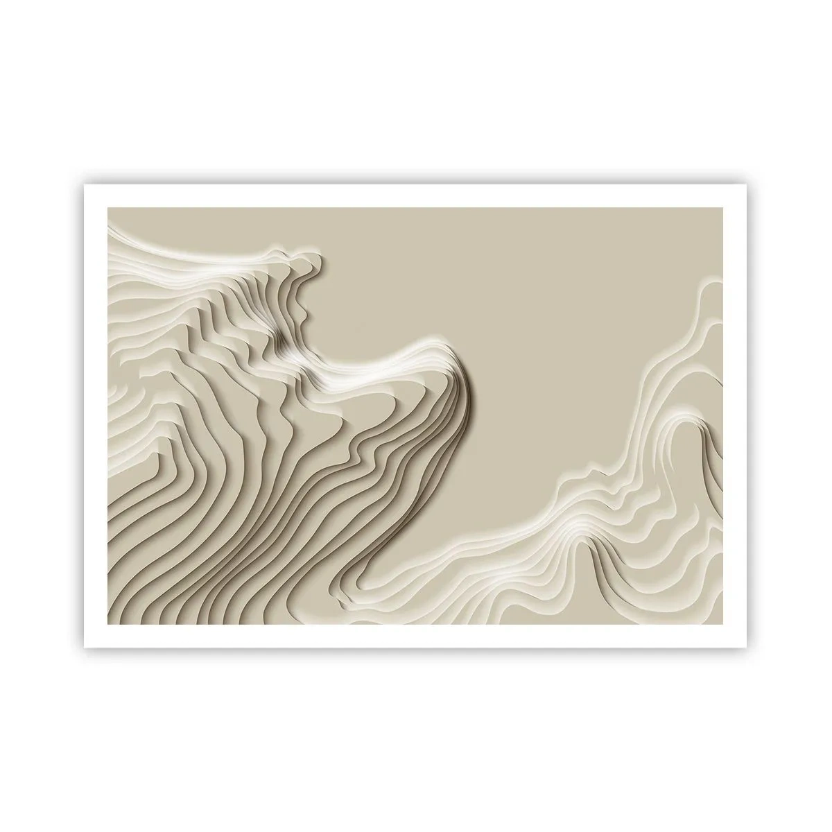 Plakat - Kunstens topografi - 100x70 cm