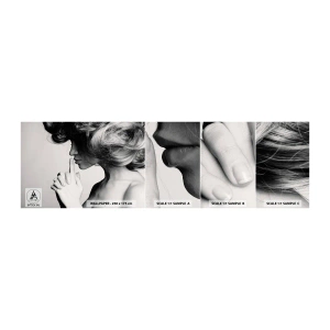 Fototapet Prøve Standard Eco - Lyt til sig selv - Kvinde, Model, Kvindens ansigt - 100x30 cm