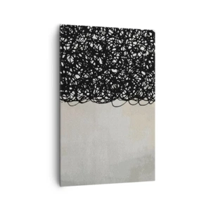 Lærredstryk - Billede på lærred - En hvirvlende abstraktion - 80x120 cm