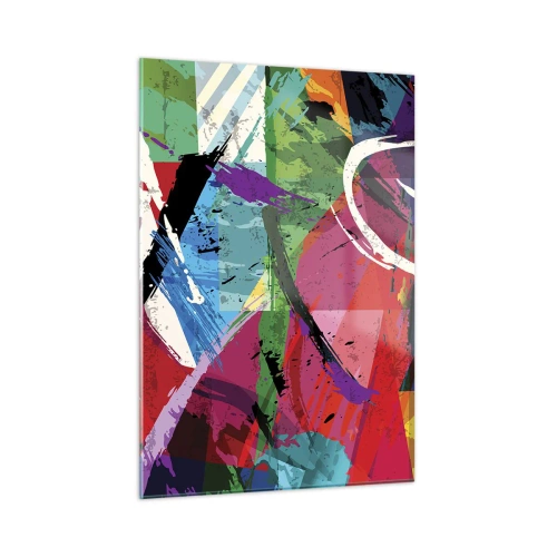 Billede på glas - Hurtig, livlig og hoppende - 50x70 cm