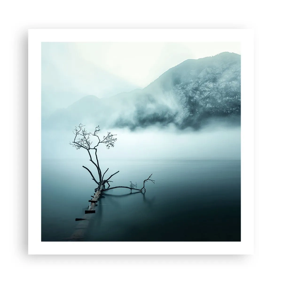 Plakat - Ud af vand og tåge - 60x60 cm