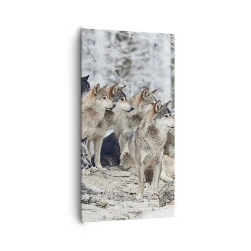 Lærredstryk - Billede på lærred - Familie og venner - 65x120 cm