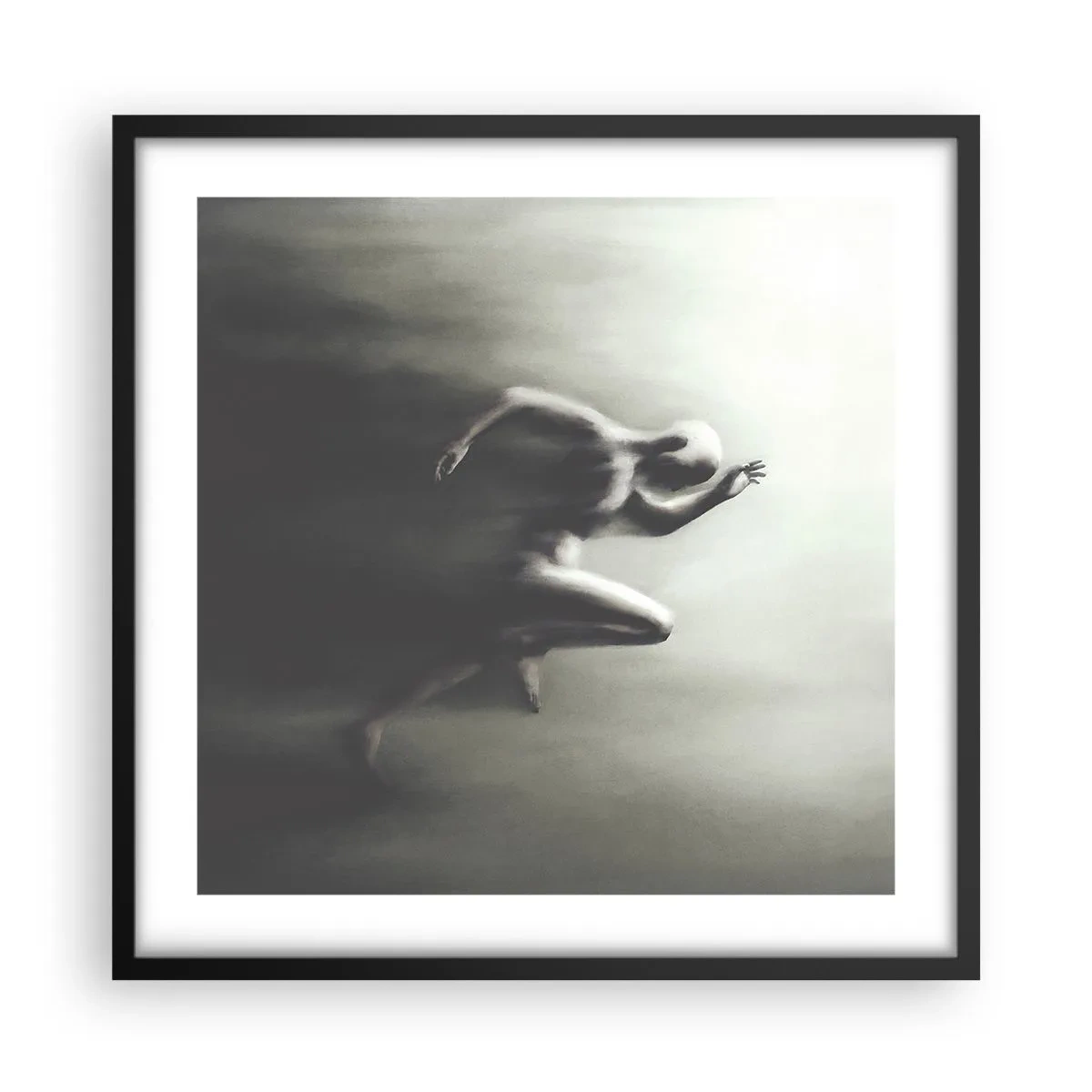 Plakat i sort ramme - Ustoppelig - 50x50 cm