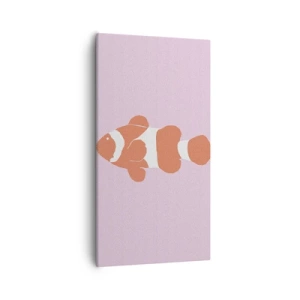 Lærredstryk - Billede på lærred - I koraller til ansigt og hale - 55x100 cm