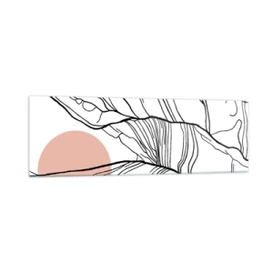 Billede på glas - I et netværk af kviste - 160x50 cm