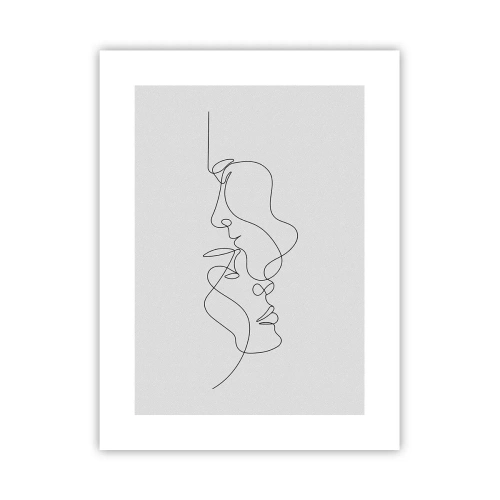 Plakat - Gløderne af glubende begær - 30x40 cm