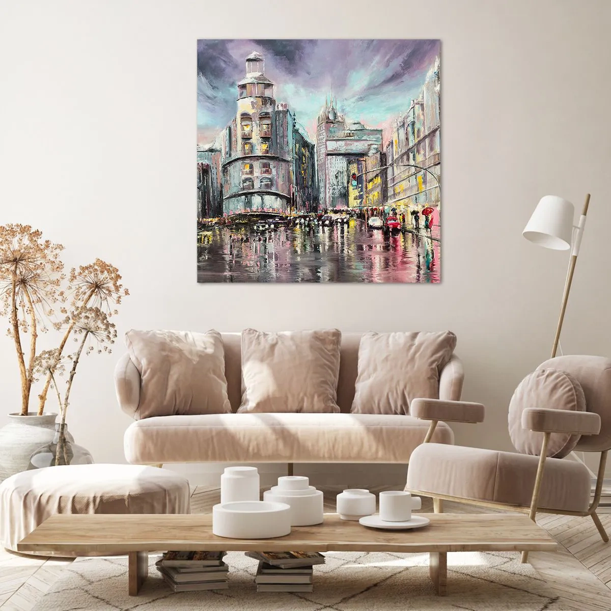 Lærredstryk - Billede på lærred - Det vil blive en vellykket aften - 60x60 cm