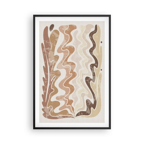 Plakat i sort ramme - God energi - gode følelser - 61x91 cm