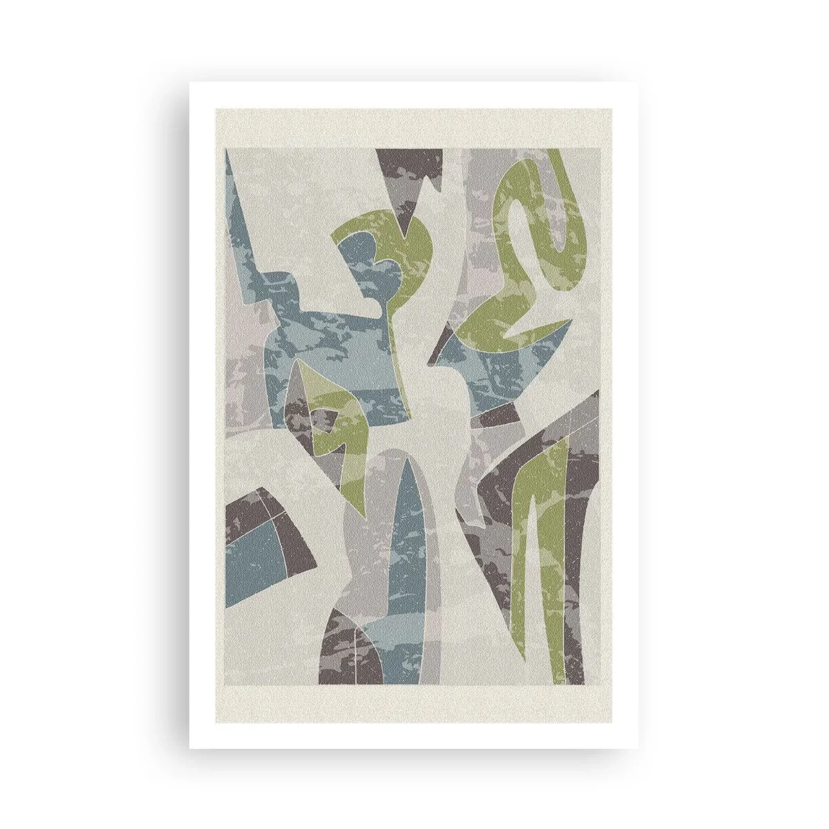 Plakat - Komposition bag glas - 61x91 cm