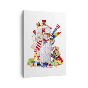 Lærredstryk - Billede på lærred - Småbørns skatte - 50x70 cm