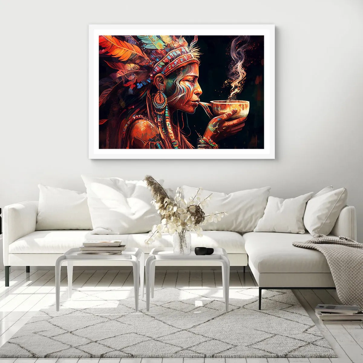 Plakat i hvid ramme - Et magisk ritual - 70x50 cm