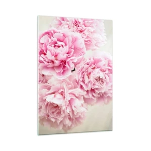 Billede på glas - I lyserød glamour - 50x70 cm