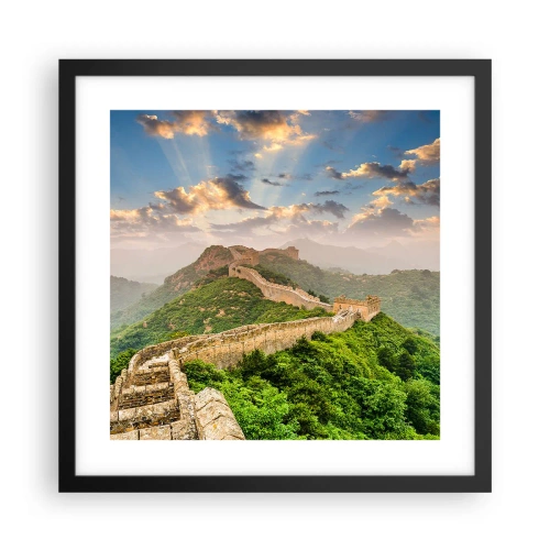 Plakat i sort ramme - Uforanderlig storhed - 40x40 cm