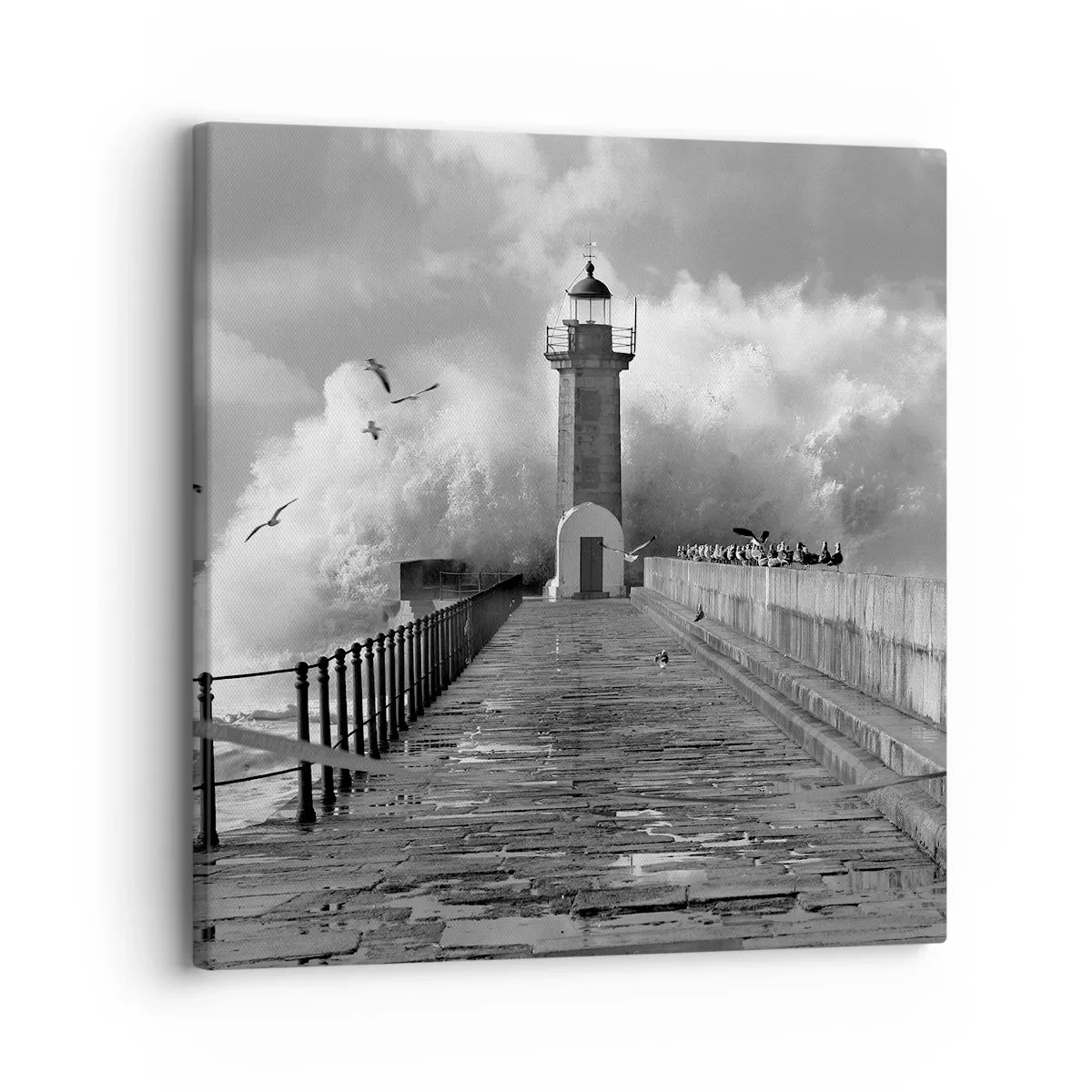 Lærredstryk - Billede på lærred - Frygtløs - 30x30 cm