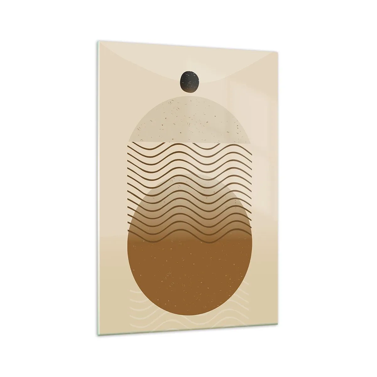 Billede på glas - Om geometriske figurers oprindelse - 70x100 cm