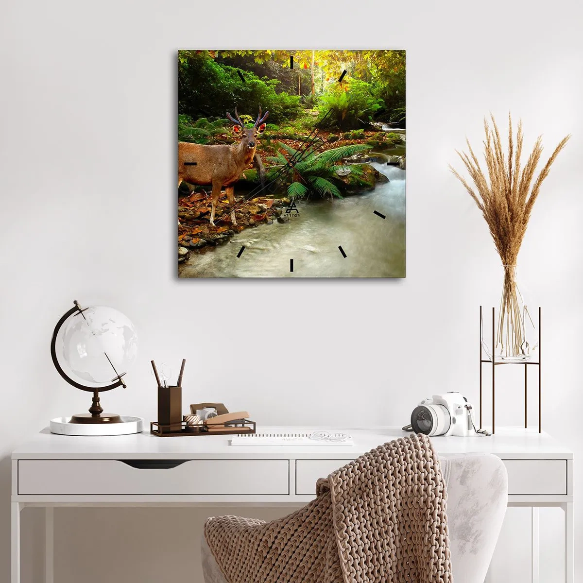 Vægur, Uret - Velkommen til min verden - 30x30 cm