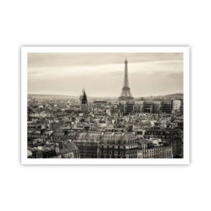 Plakat - Over Paris' hustage - 100x70 cm