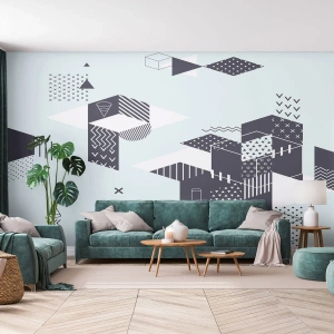Fototapet Standard Eco - I matematikkens sjæl - Abstraktion, Stykke, Moderne mønster - 350x256 cm