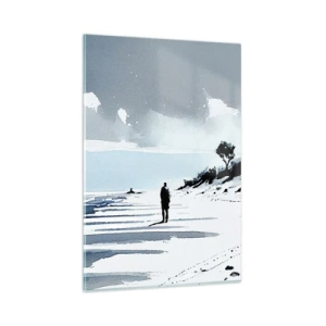 Billede på glas - Alene - 80x120 cm