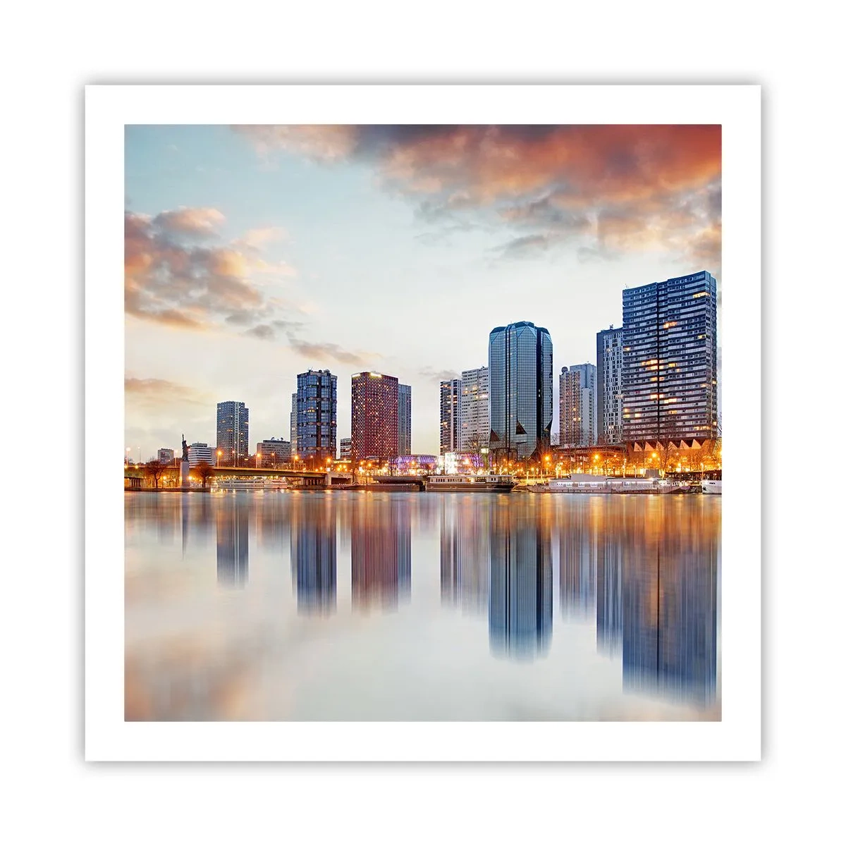 Plakat - Den monumentale ro i Paris - 60x60 cm